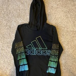 Boys Adidas Hooded T Shirt Size M